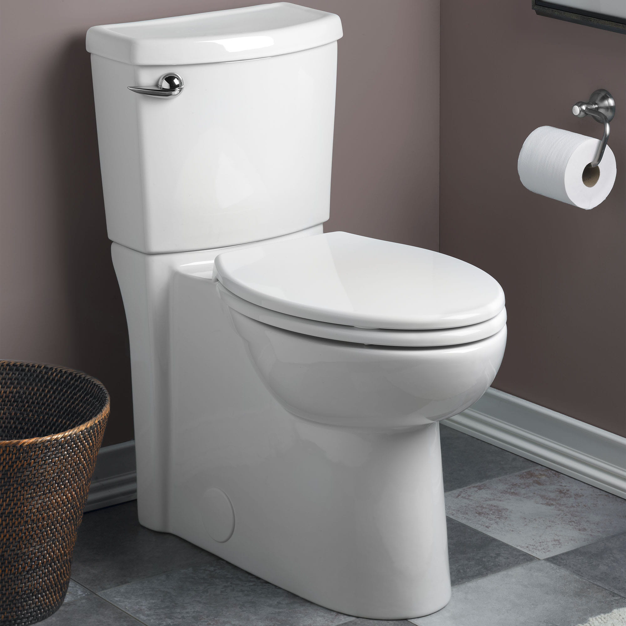 Cadet3 FloWise Skirted Two Piece 128 gpf 48 Lpf Chair Height Elongated Toilet With Seat WHITE